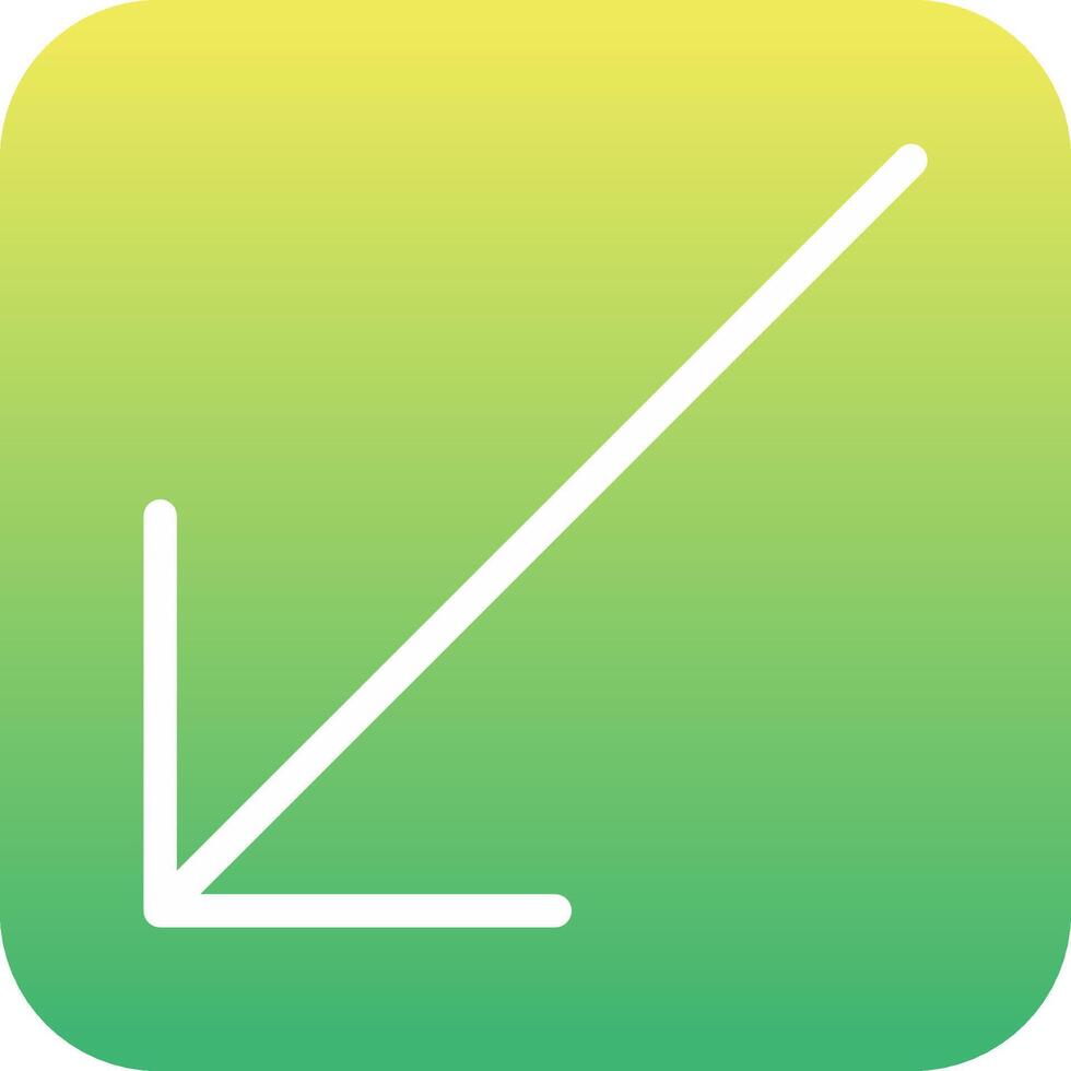 Down Left Arrow Vector Icon