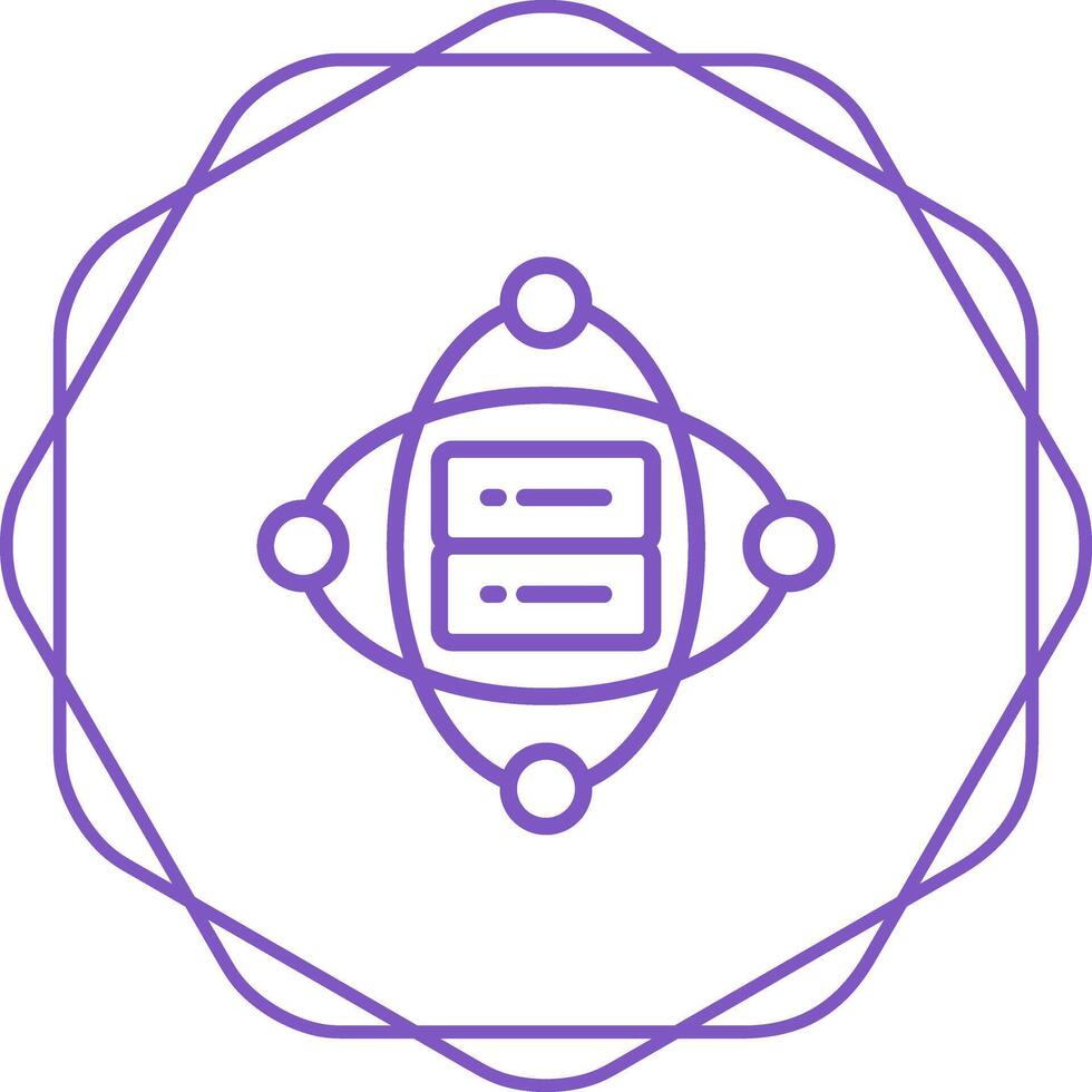 Cluster Server Vector Icon