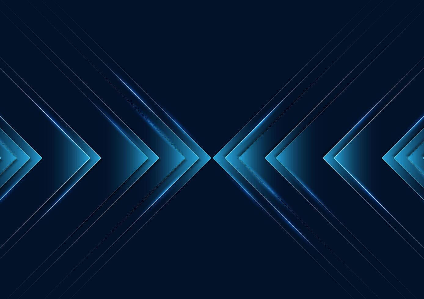 Abstract technology background Stacked arrows Show the progress of cyber technology in the future. There is speed in sending digital information. Innovation data future, internet network connection vector