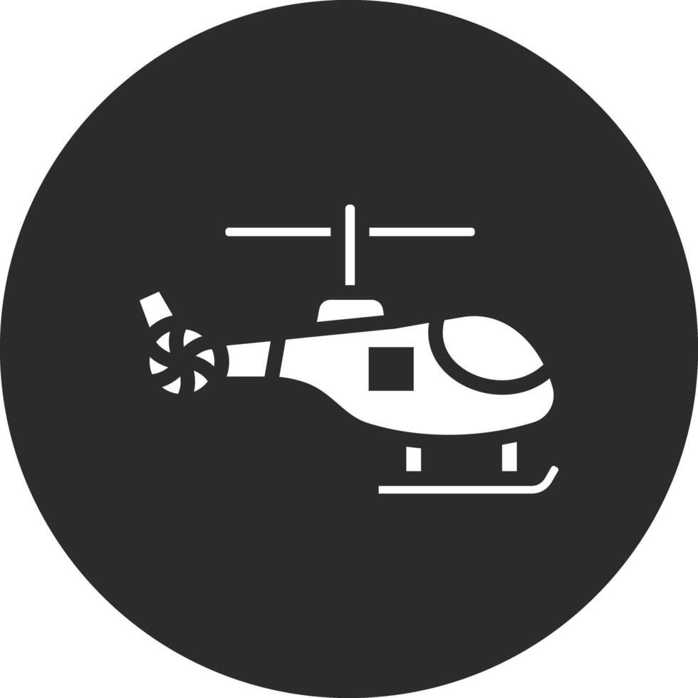 icono de vector de helicóptero