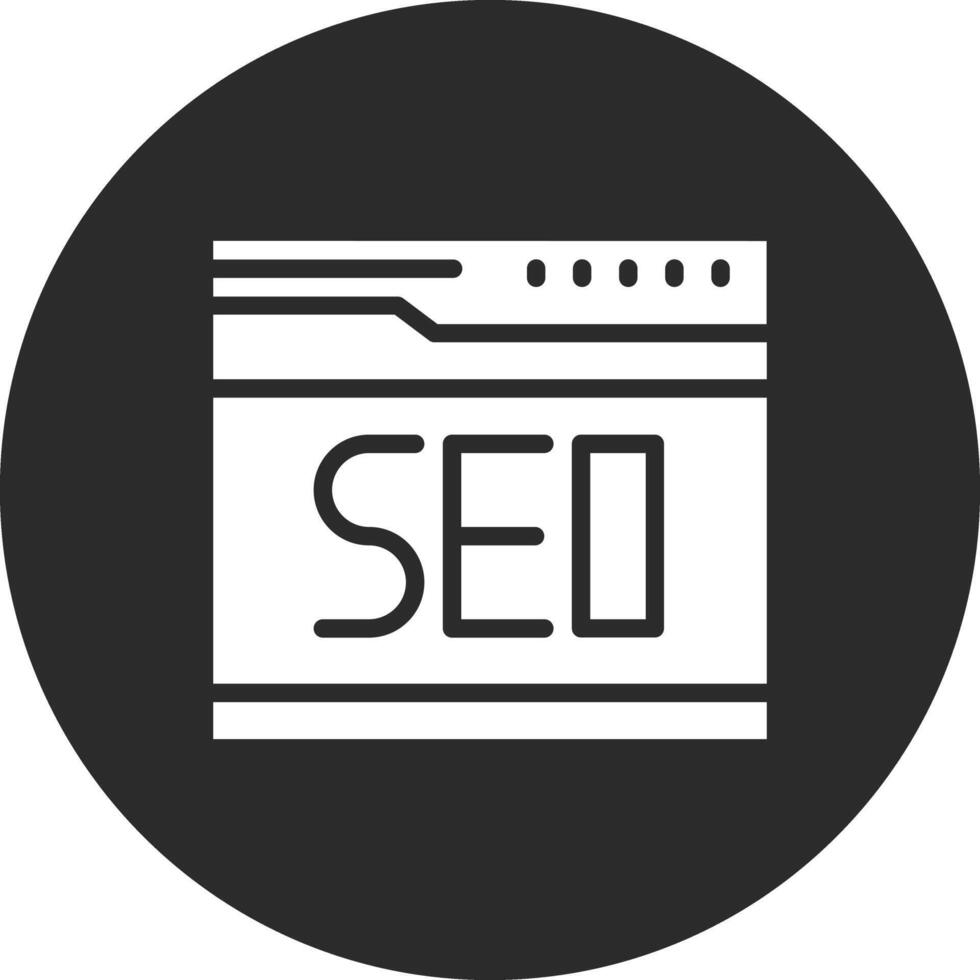 sitio web seo vector icono