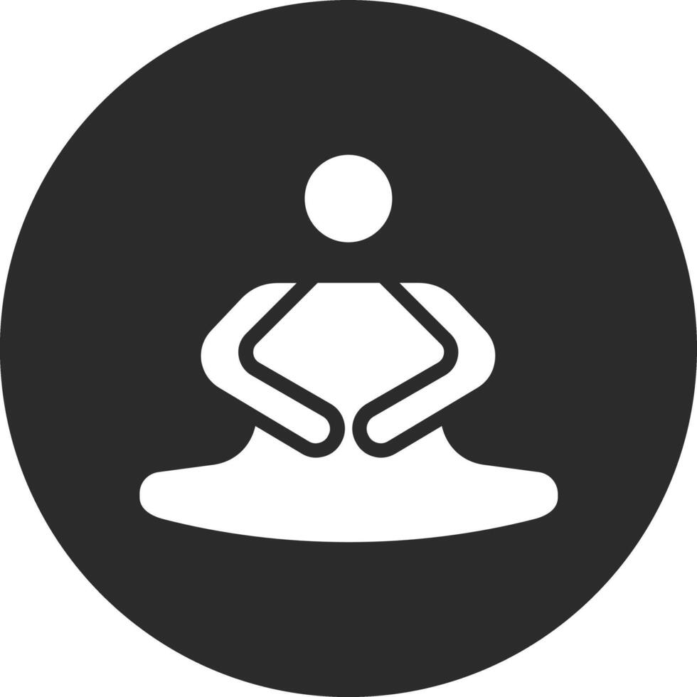 icono de vector de yoga