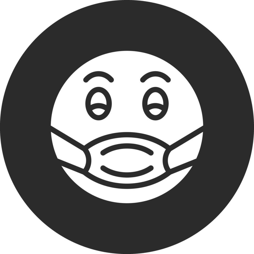 Face with Medical Mask Vector Icon