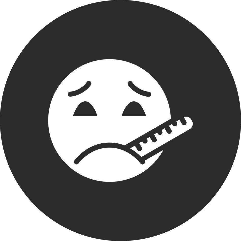 Face with Thermometer Vector Icon