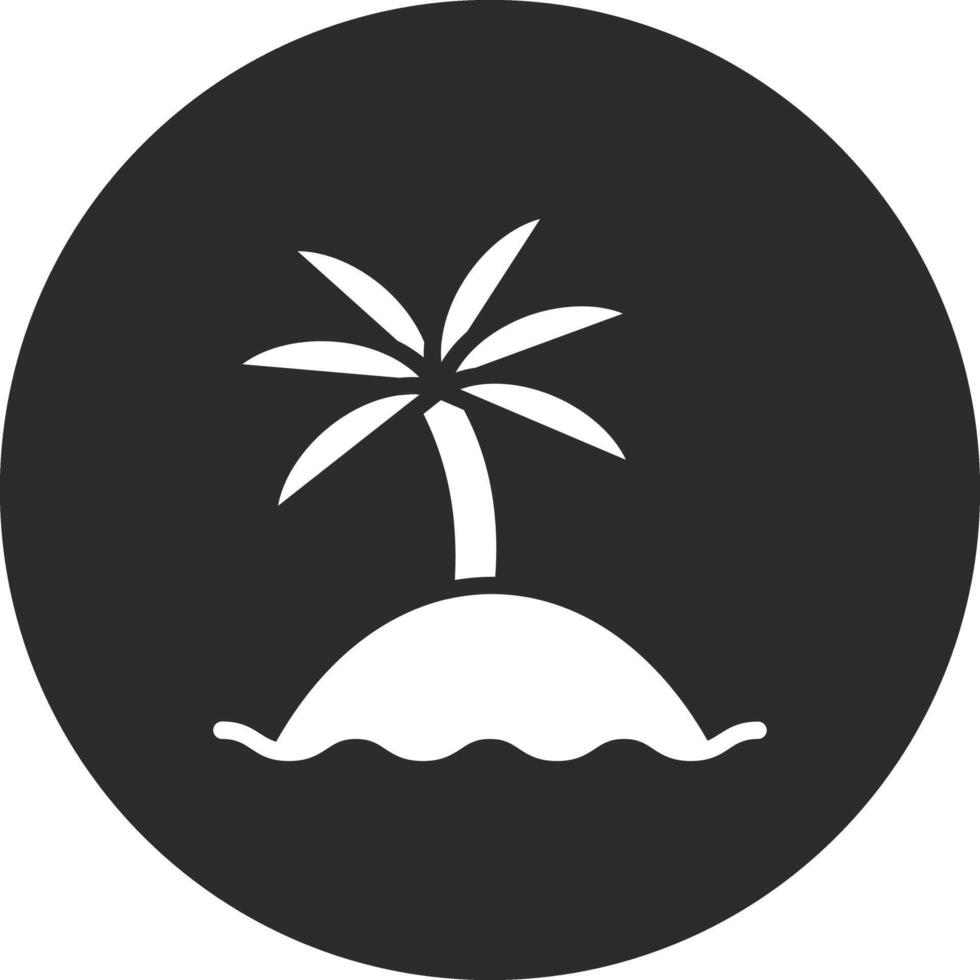 Palm Island Vector Icon