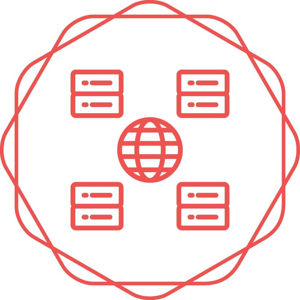 Content Delivery Network Vector Icon