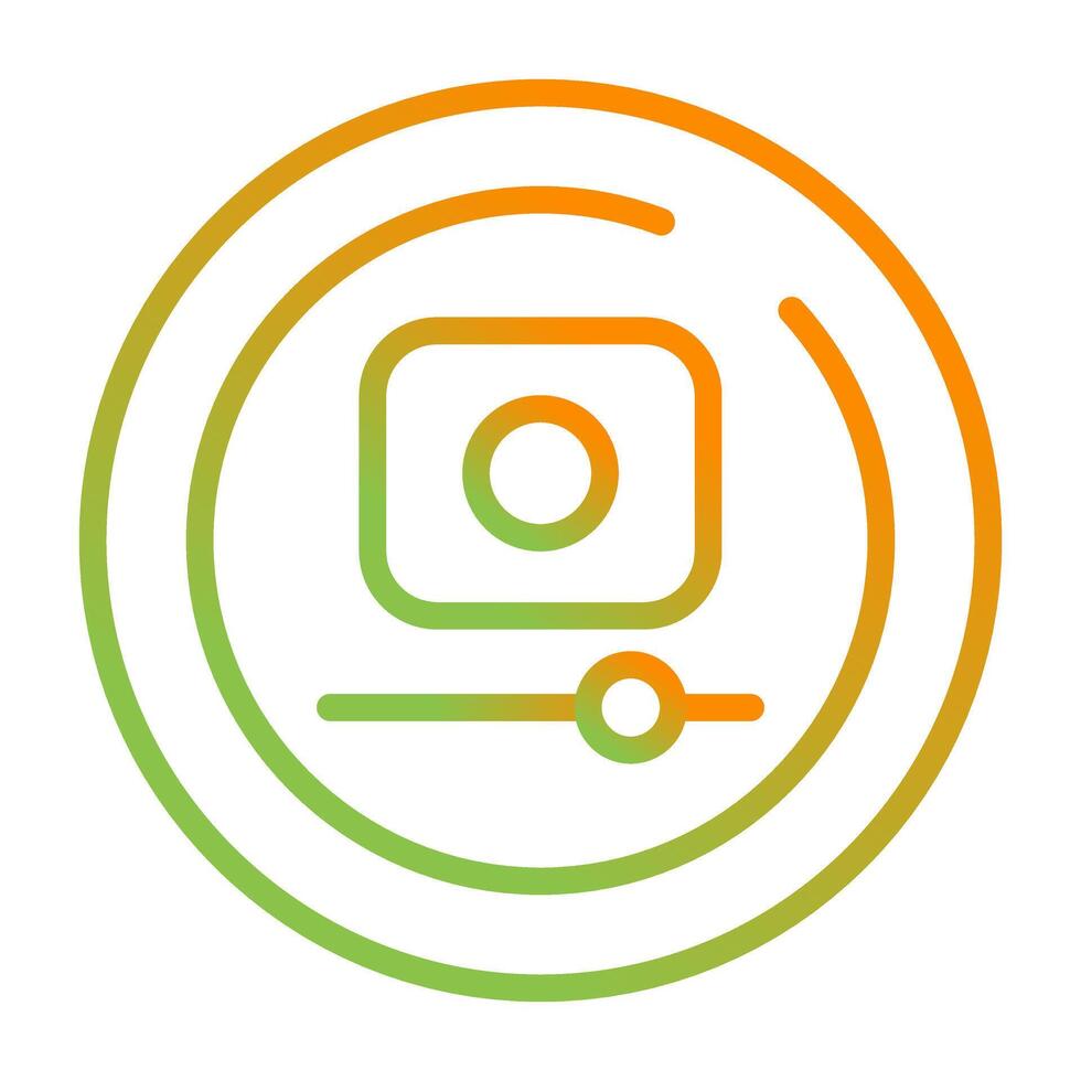 Video Record Circle Vector Icon