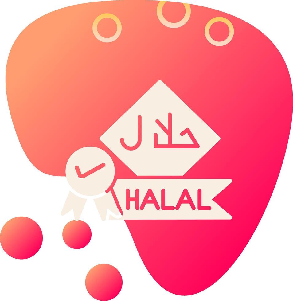 icono de vector halal