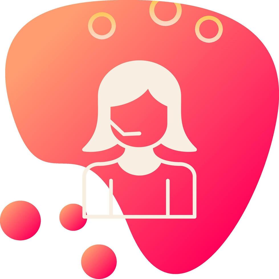 Customer Service Agent Vector Icon