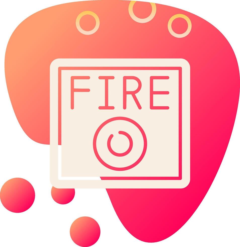 icono de vector de alarma de incendio