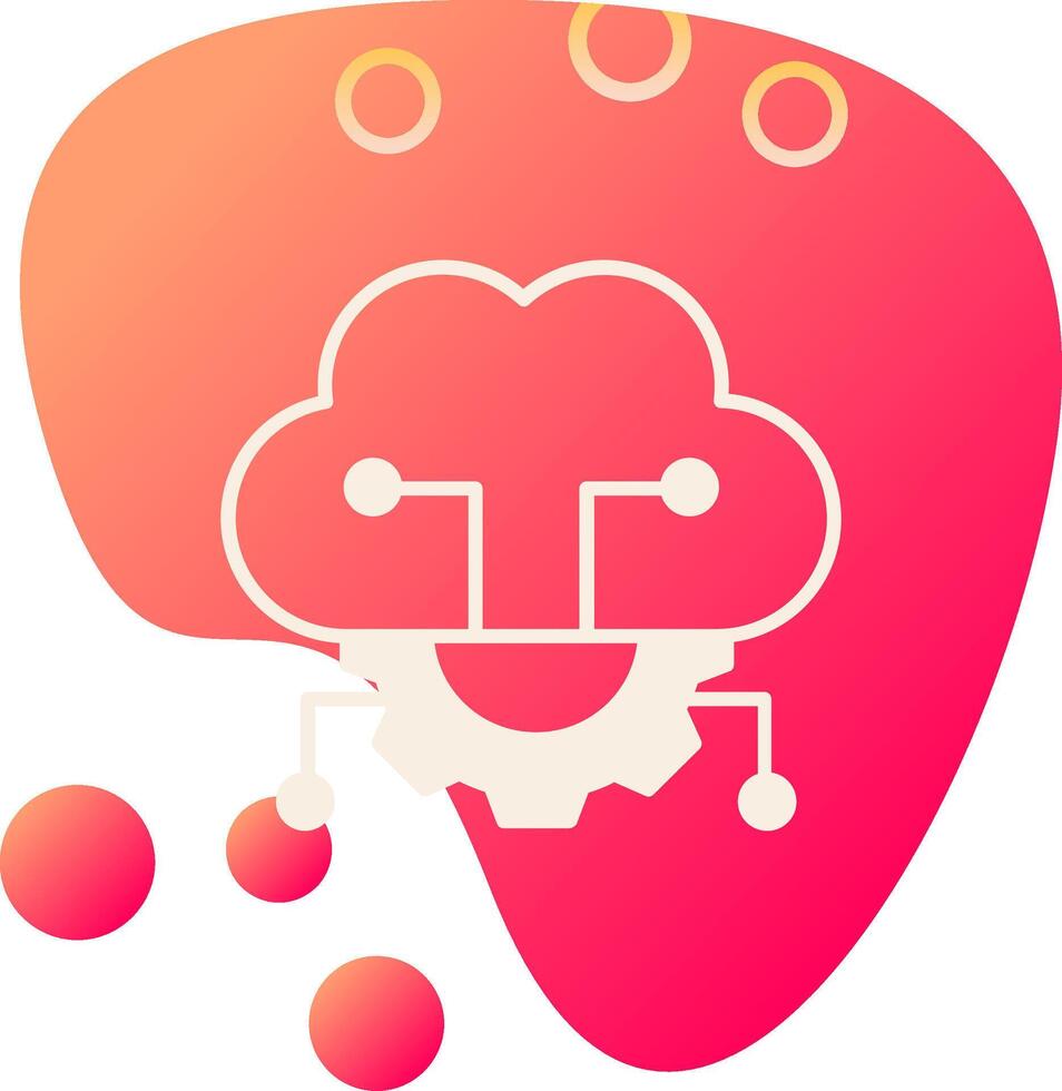 Cloud Server Settings Vector Icon