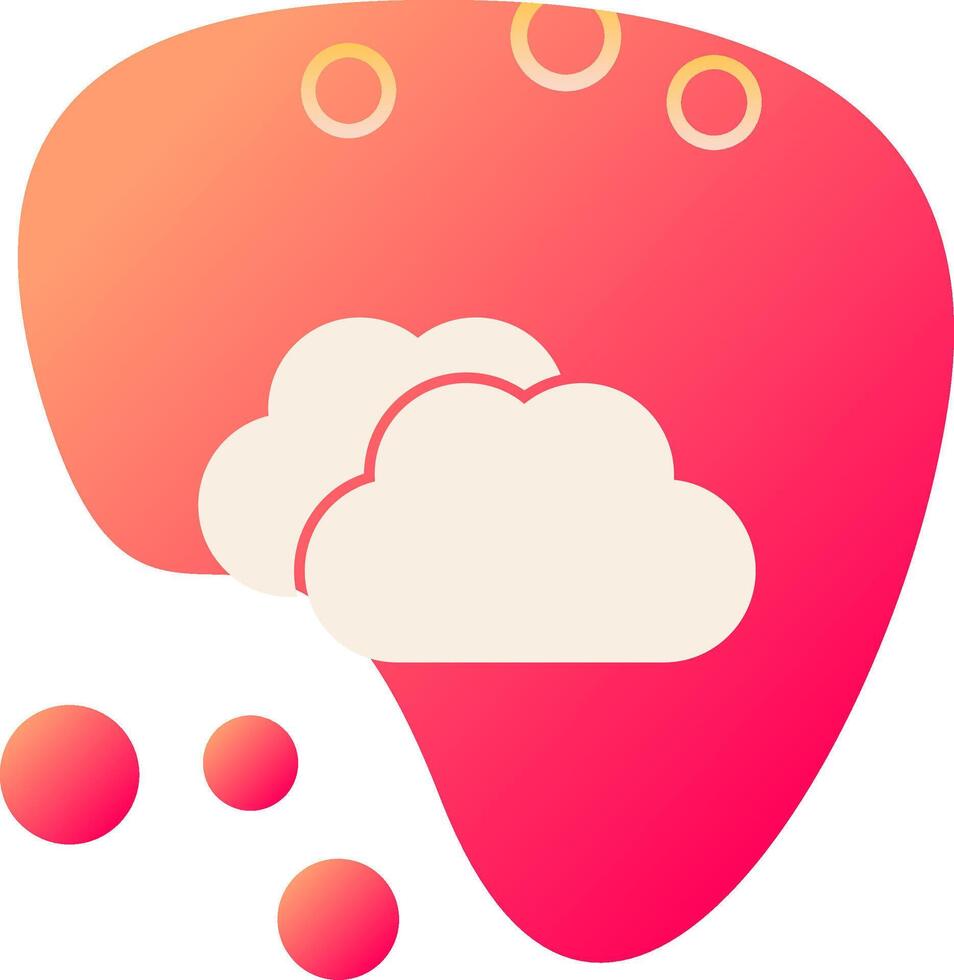 icono de vector de nubes