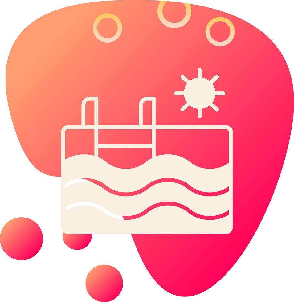 icono de vector de piscina