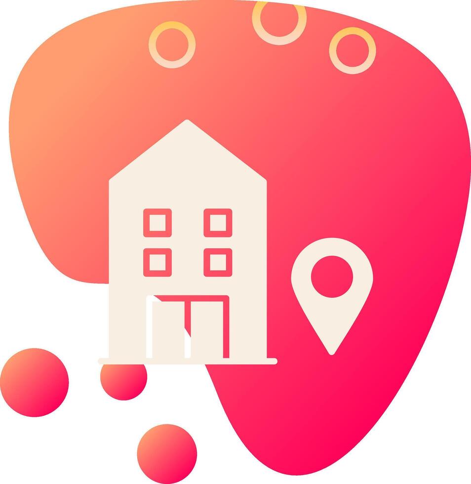 Hotel location Vector Icon