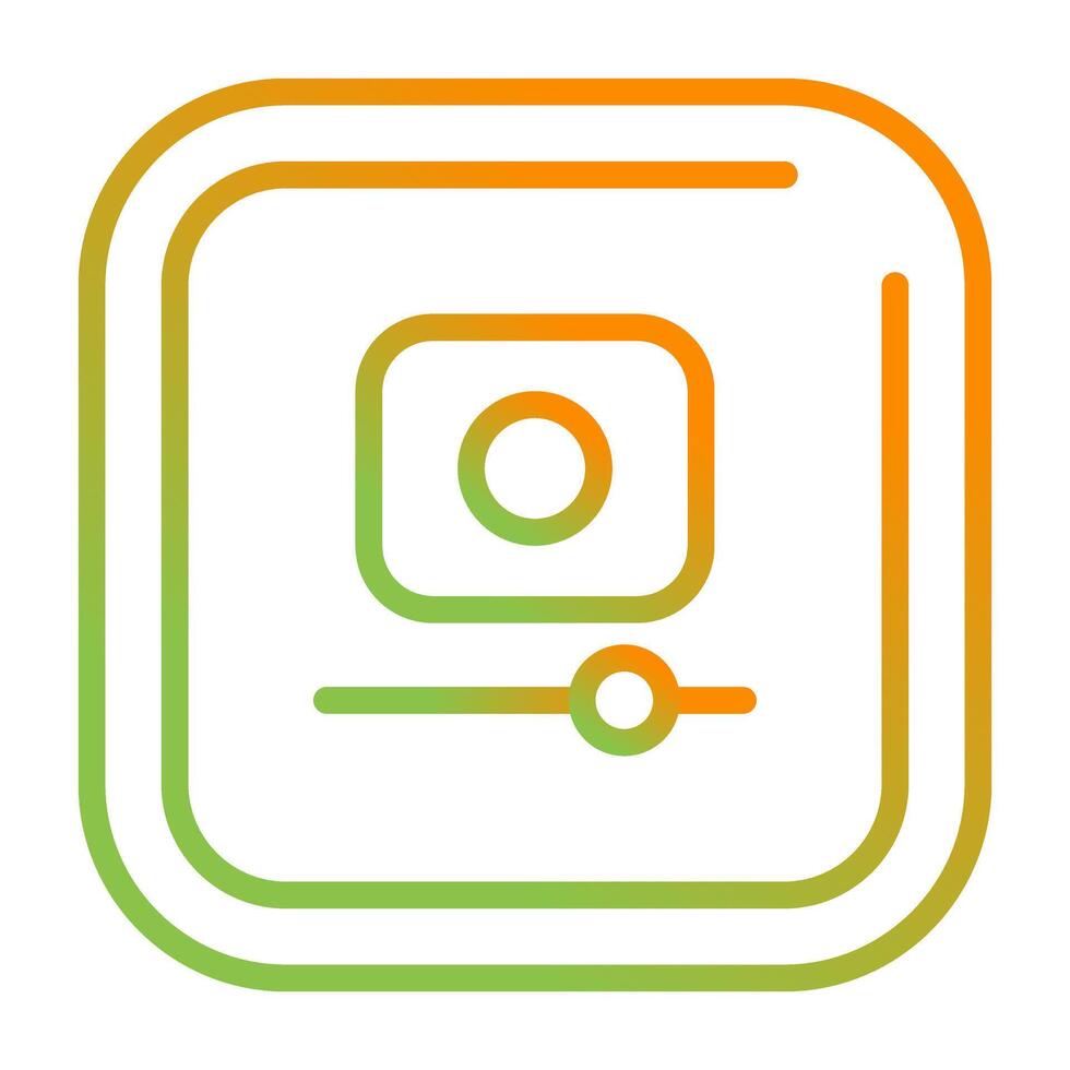 Video Record Square Vector Icon