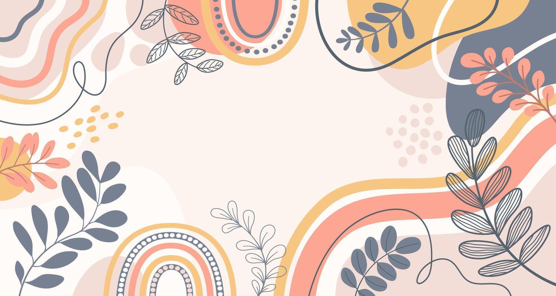 diseño banner marco flor primavera fondo con hermosa. fondo de flores para el diseño. fondo colorido con plantas tropicales. vector