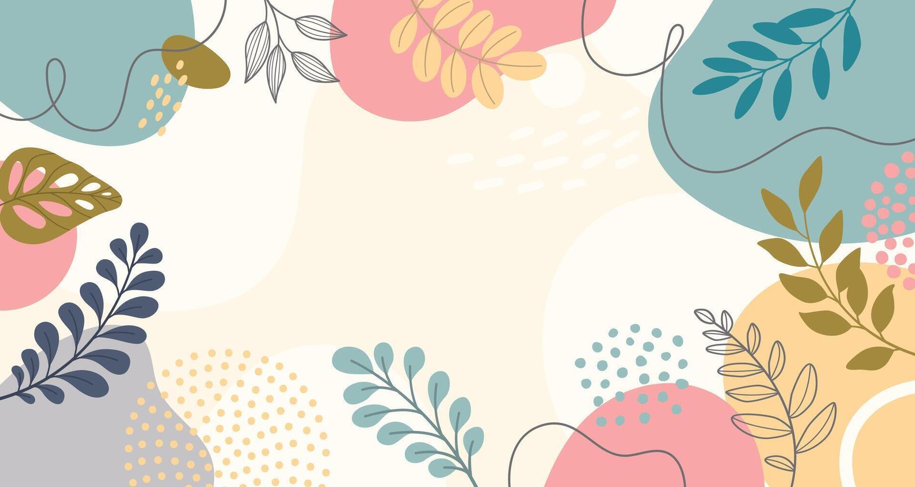 diseño banner marco flor primavera fondo con hermosa. fondo de flores para el diseño. fondo colorido con plantas tropicales. vector