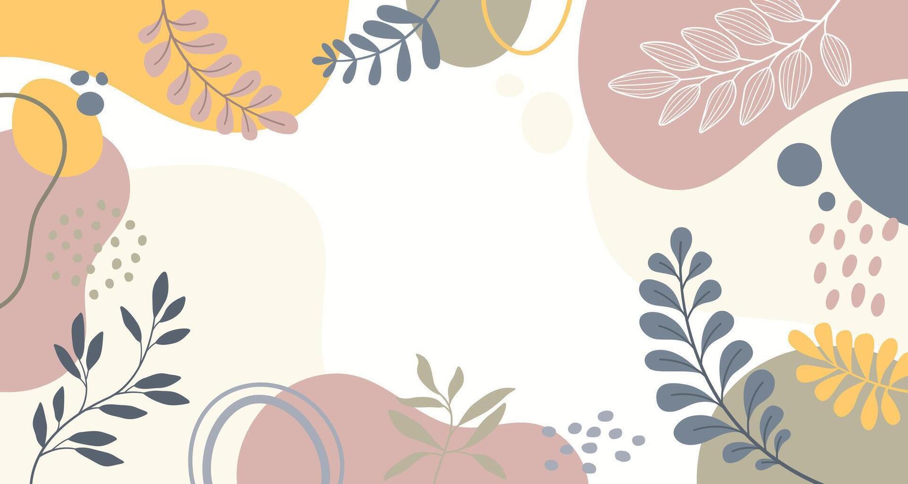 diseño banner marco flor primavera fondo con hermosa. fondo de flores para el diseño. fondo colorido con plantas tropicales. vector