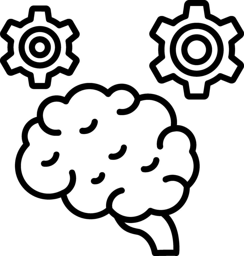 icono de vector de cerebro