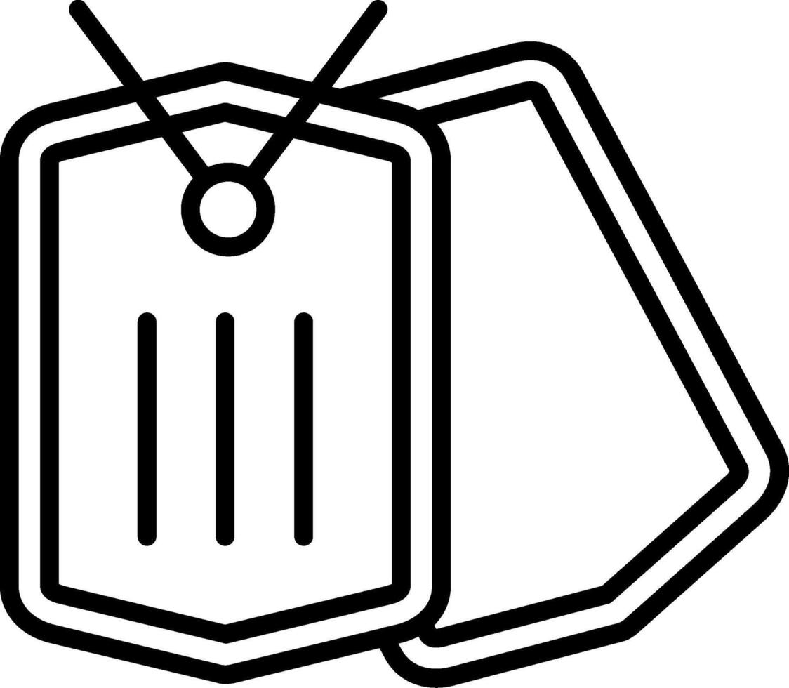 Dog Tag Vector Icon
