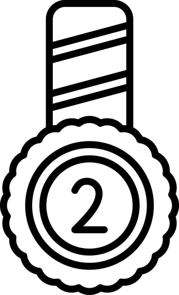 Second Place Vector Icon