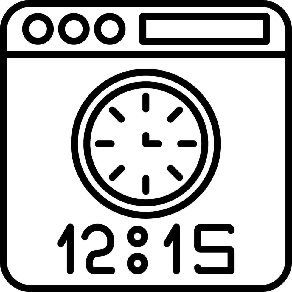 icono de vector de tiempo