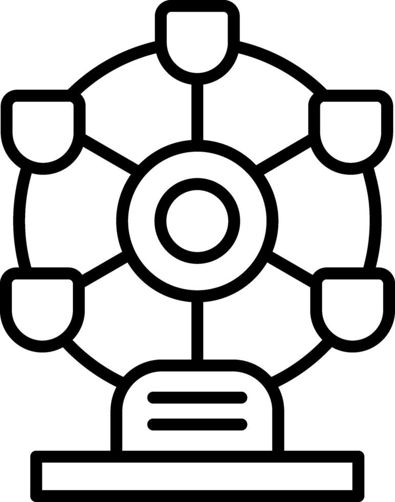 Ferris Wheel Vector Icon