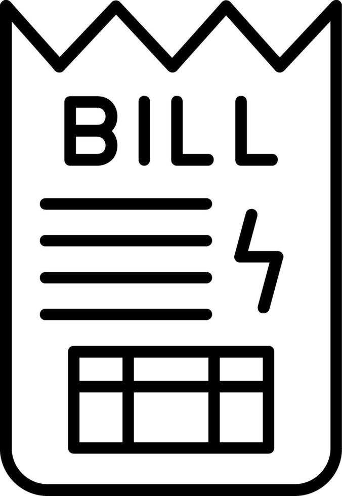 Bill Vector Icon