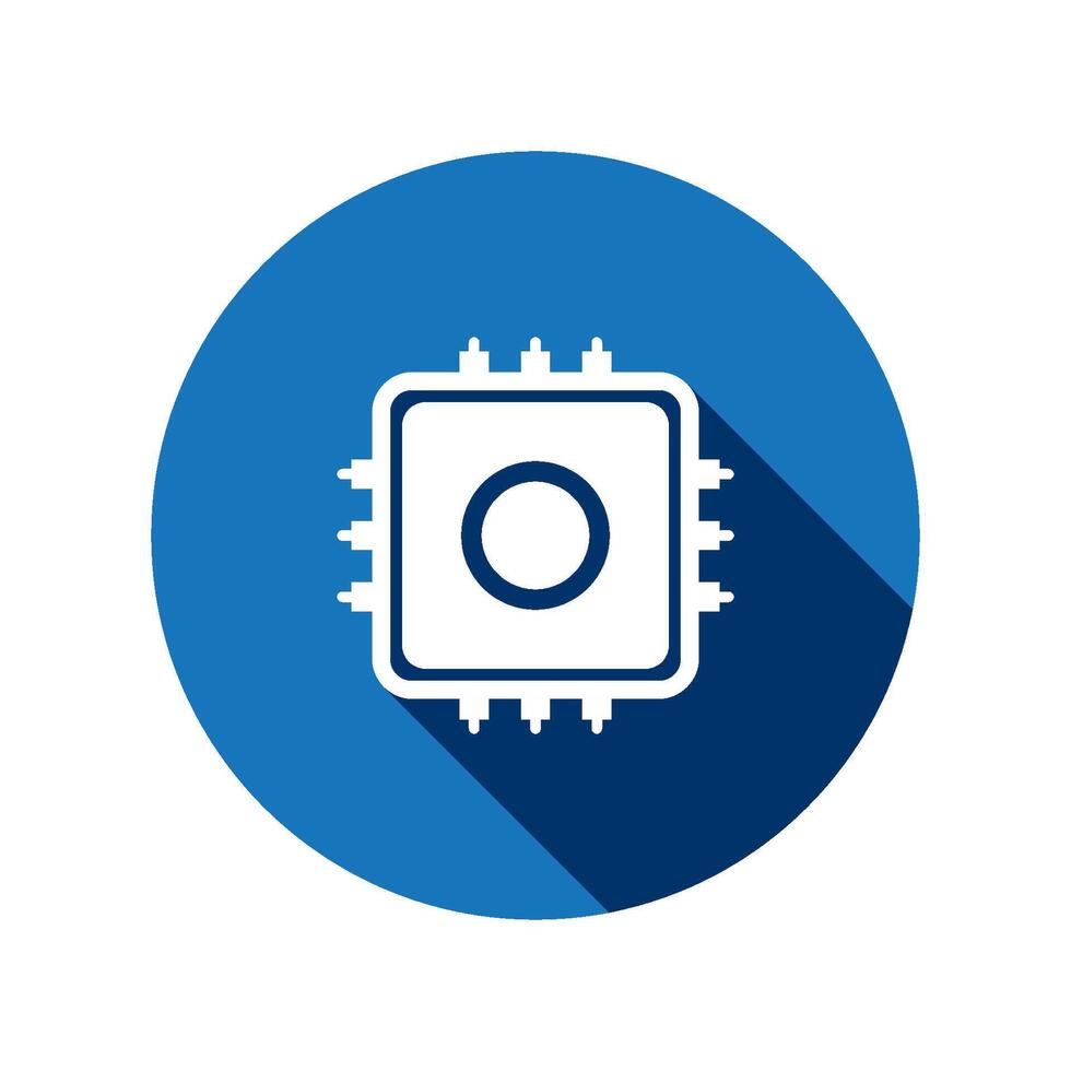 Microchip icon vector