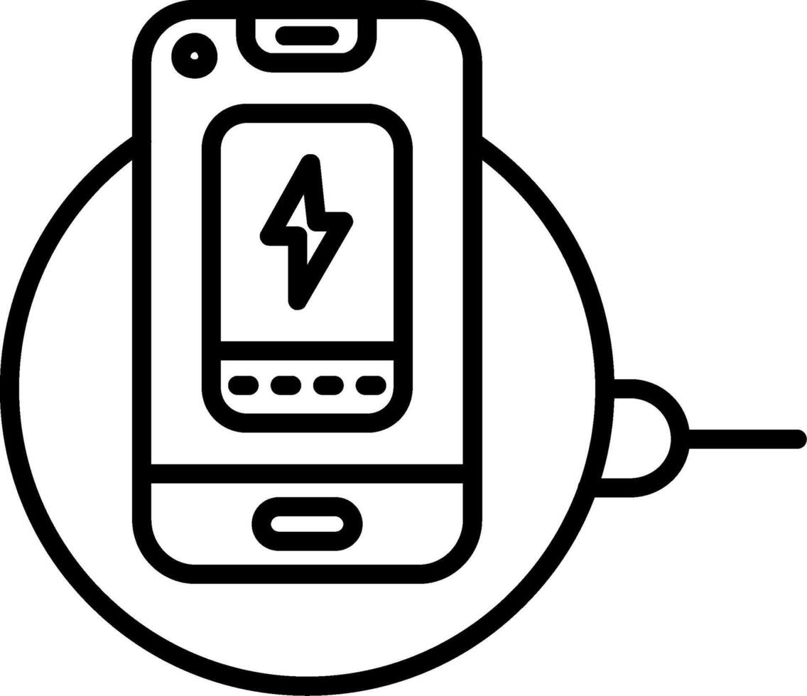 Wireless Charger Vector Icon