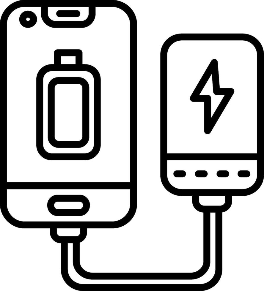 Portable Battery Vector Icon