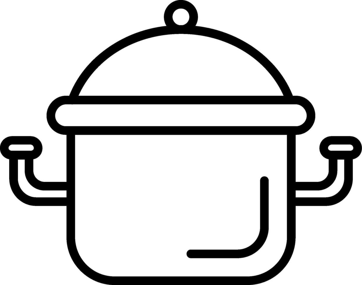 icono de vector de olla de cocina