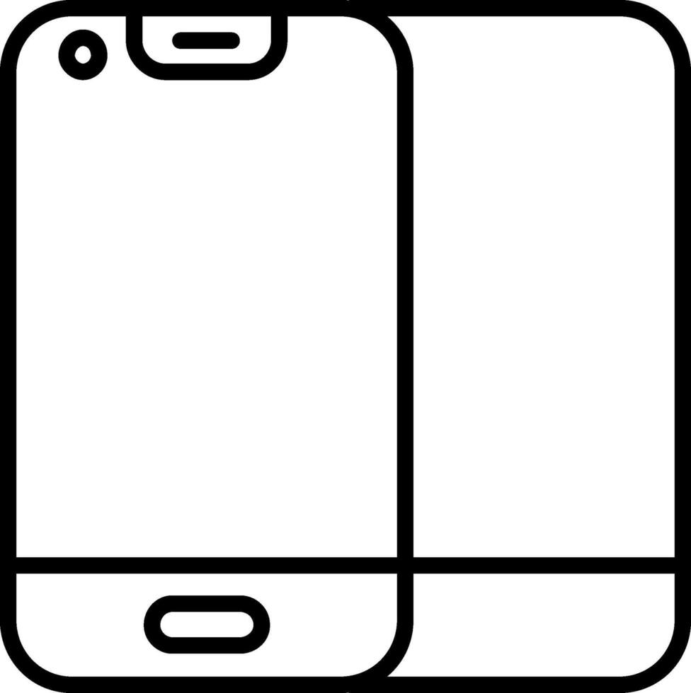 Foldable Phone Vector Icon