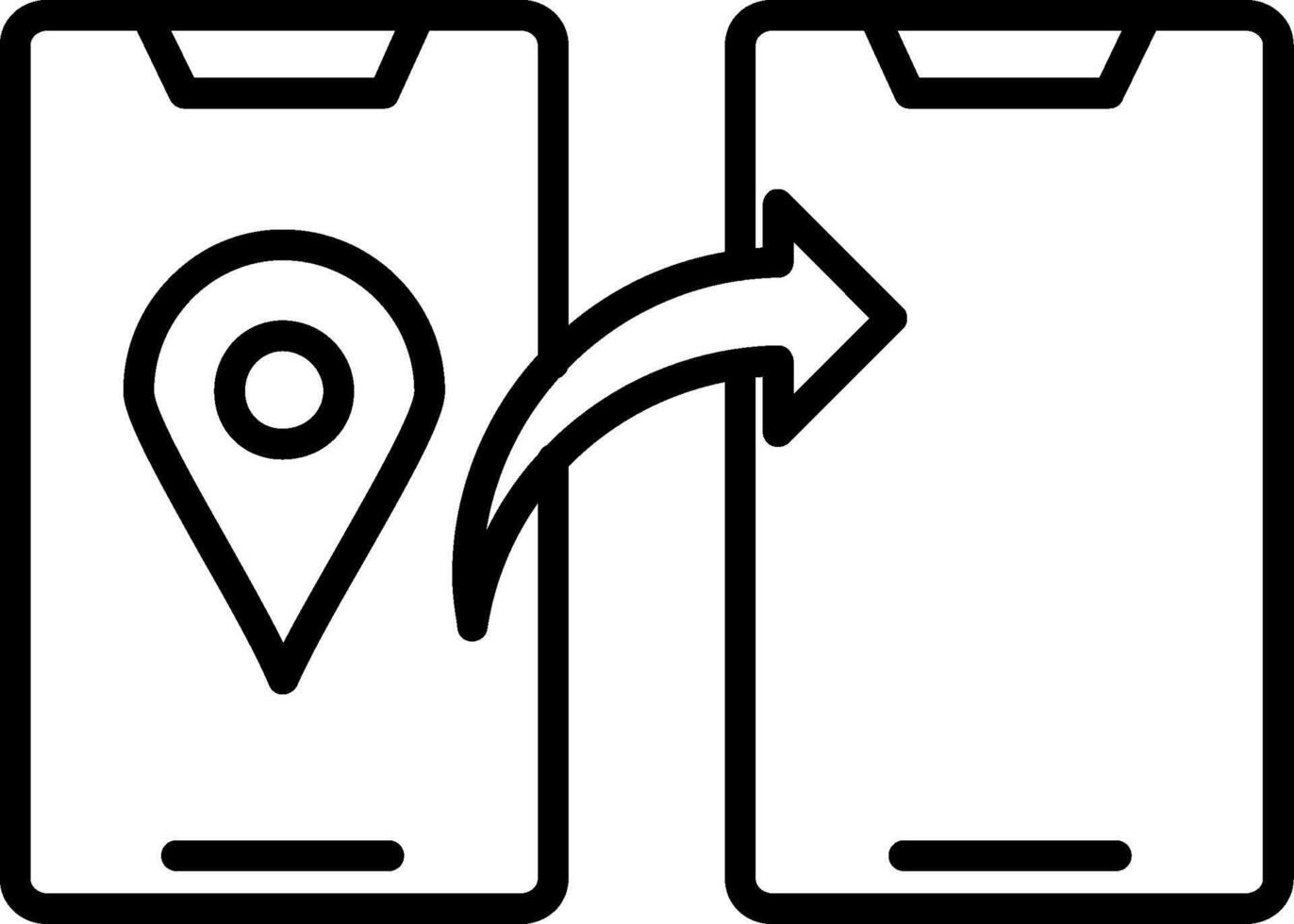 Share Location Vector Icon