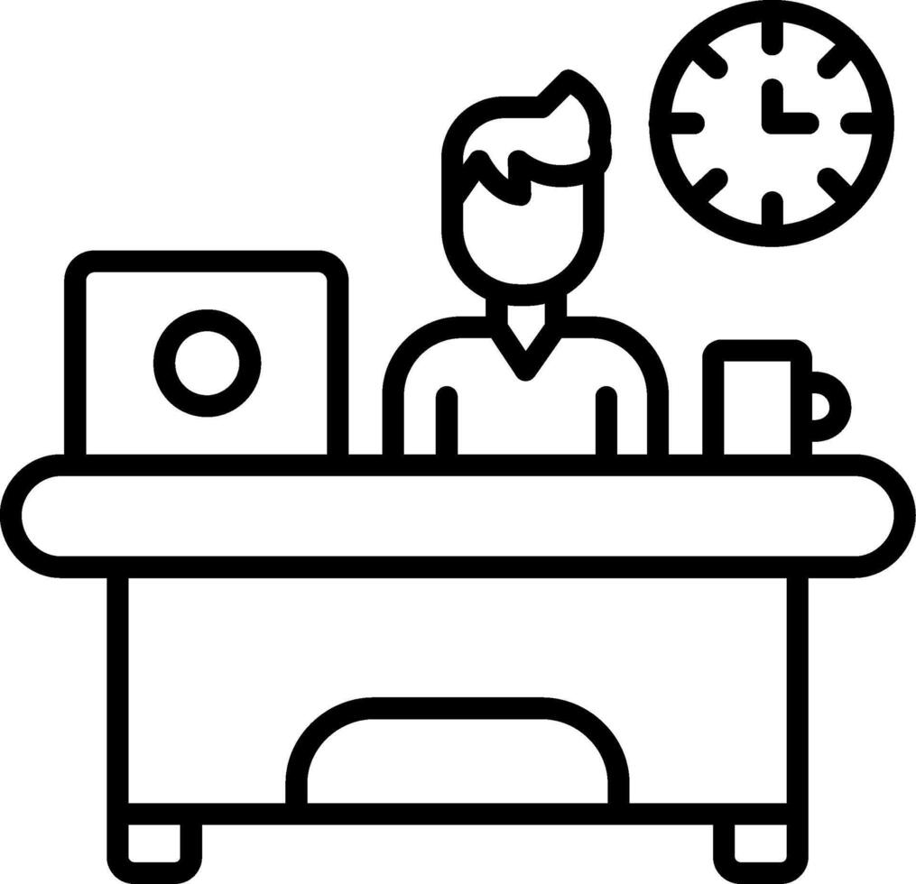 Workaholic Vector Icon
