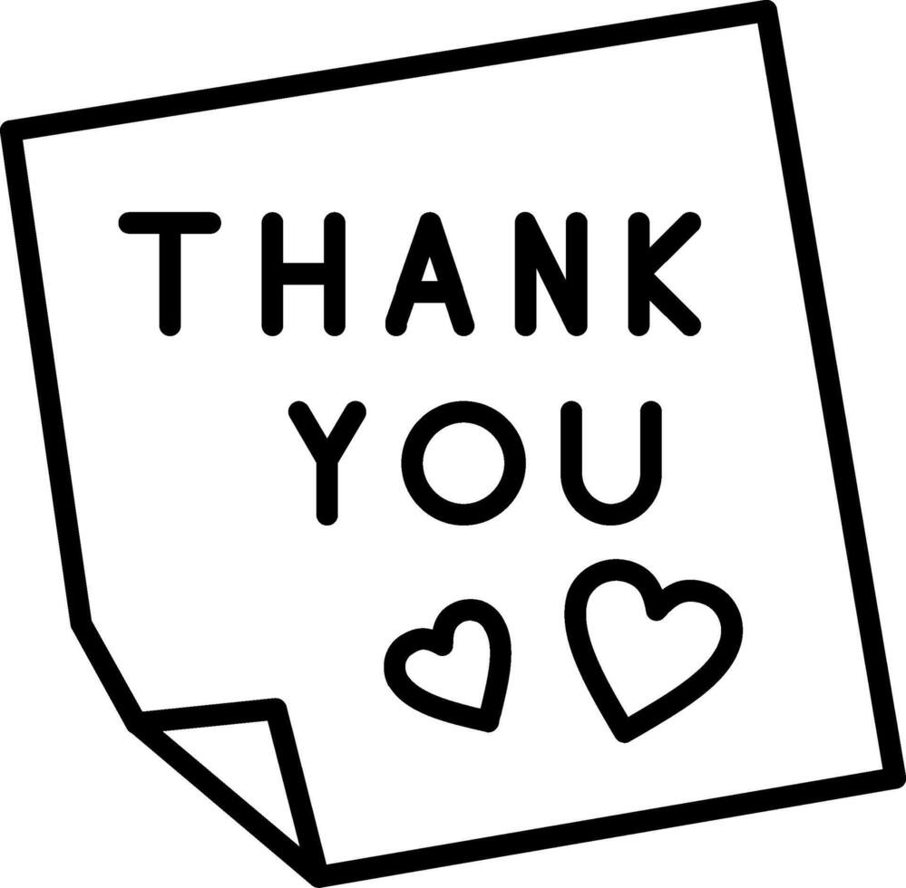 Thank You Vector Icon