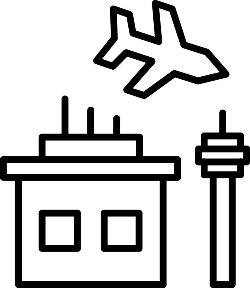 icono de vector de aeropuerto