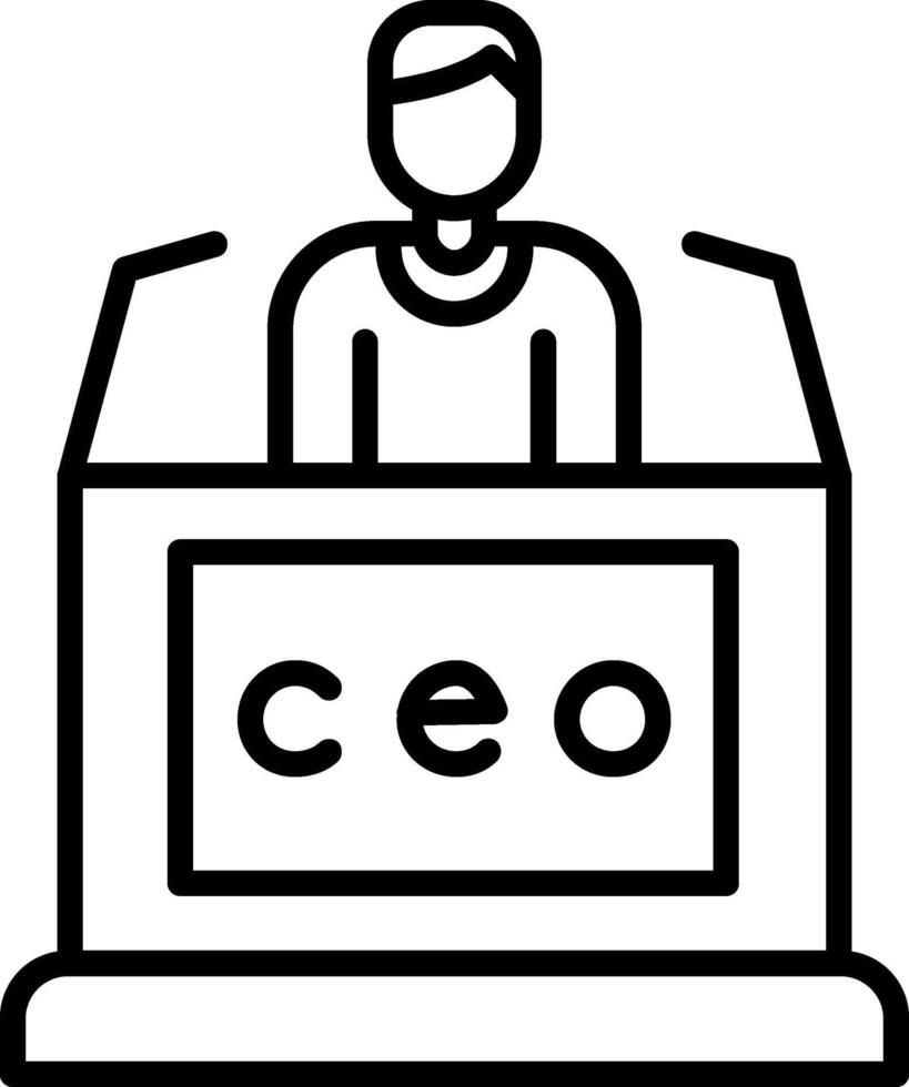 CEO vector icono