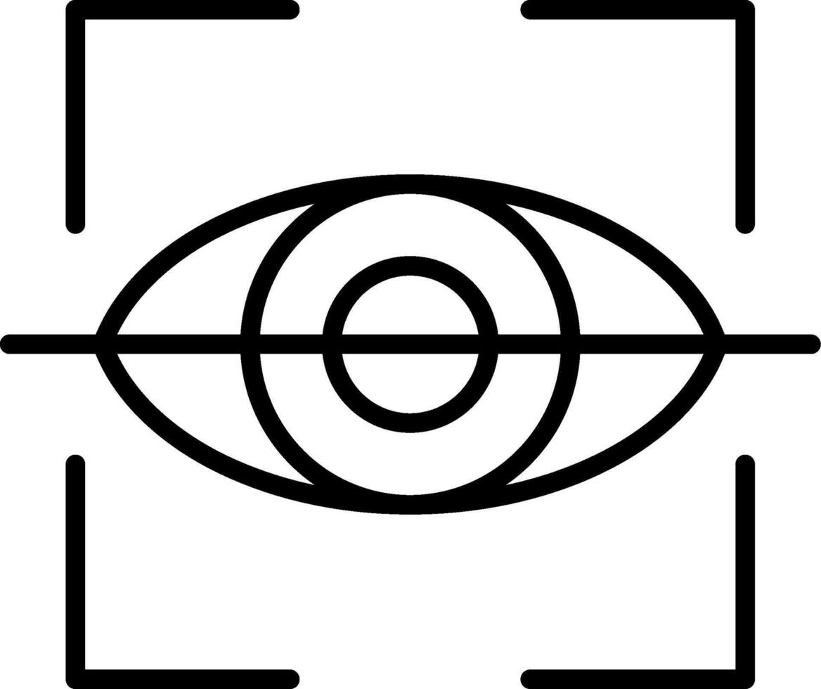 Retinal Scanner Vector Icon