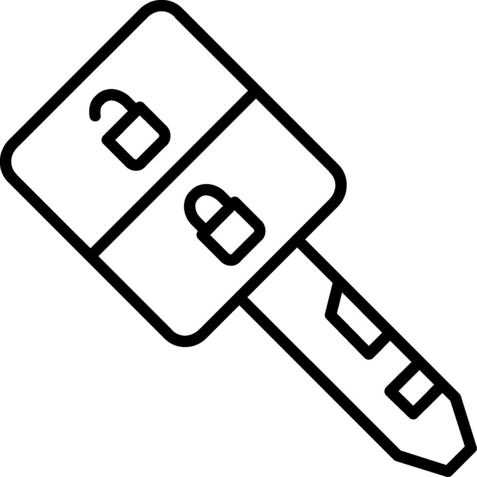 Car Key Vector Icon