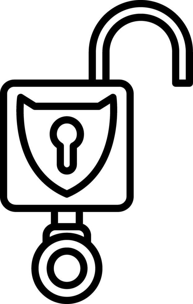 Open Padlock Vector Icon