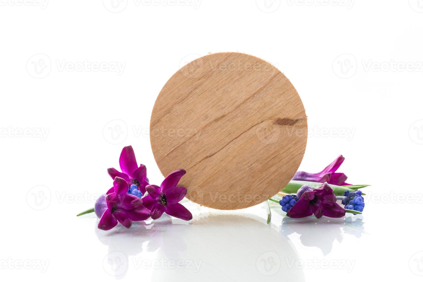 beautiful bouquet of spring flowers on white background photo