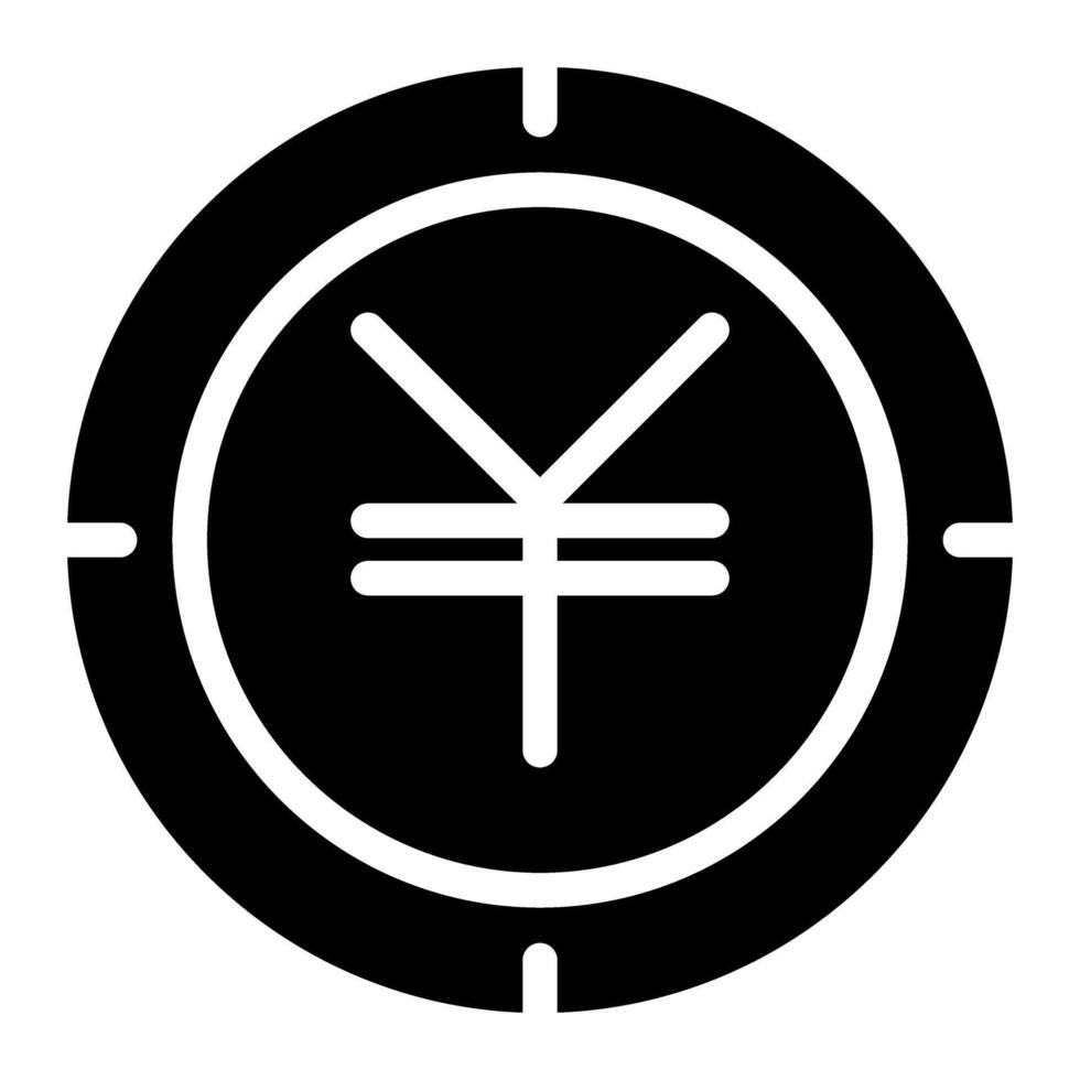 Japanese yen icon Simple vector illustration graphic icon for web, UI and App mobile design isolated on white background