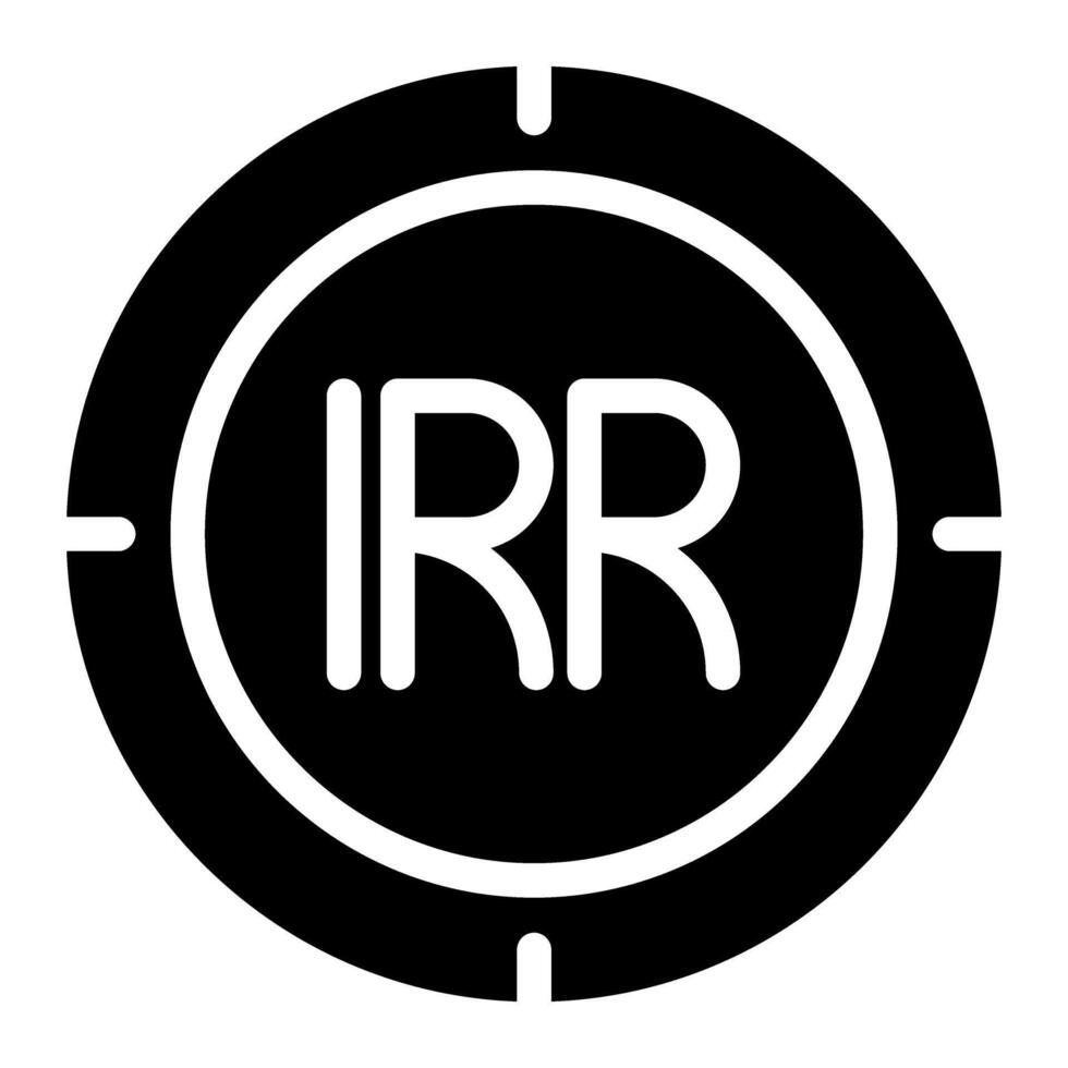 rial coin icon vector graphic illustration for web, UI and App mobile design isolated on white background
