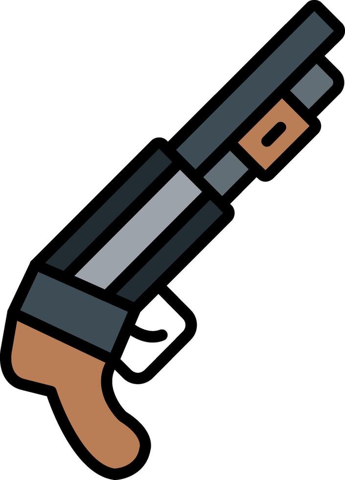 Short Gun Vector Icon