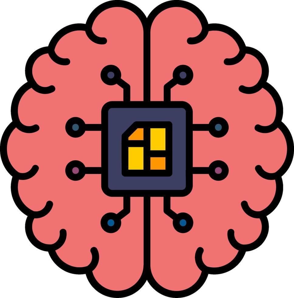Artificial Intelligence Vector Icon