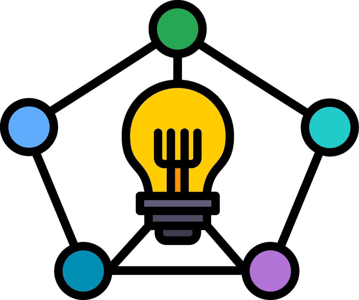 Mind Mapping Vector Icon
