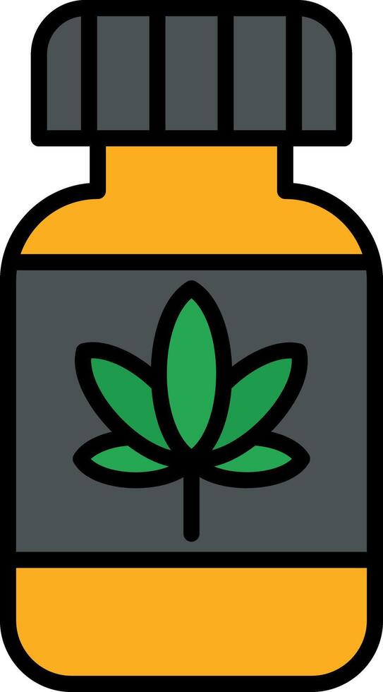 Cannabis oil Vector Icon