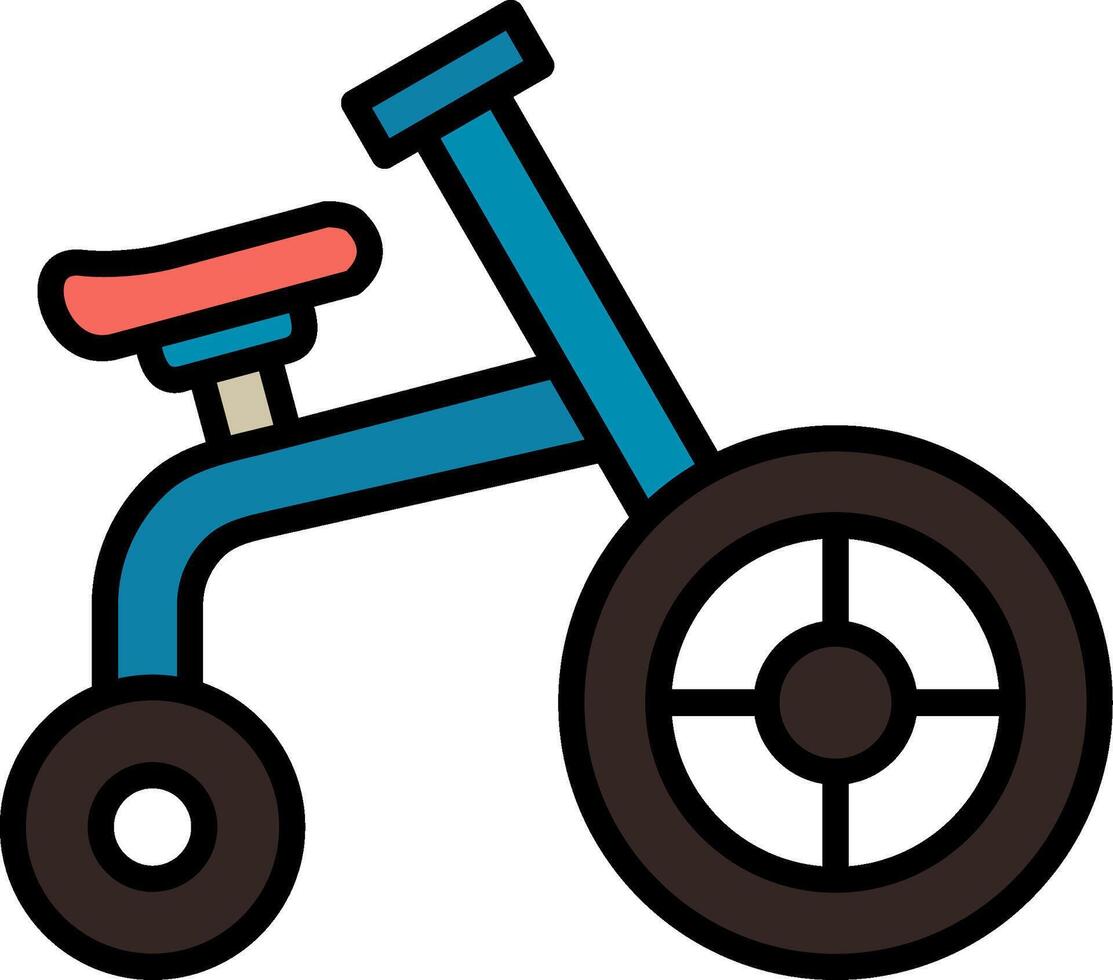 acrobático bicicleta vector icono