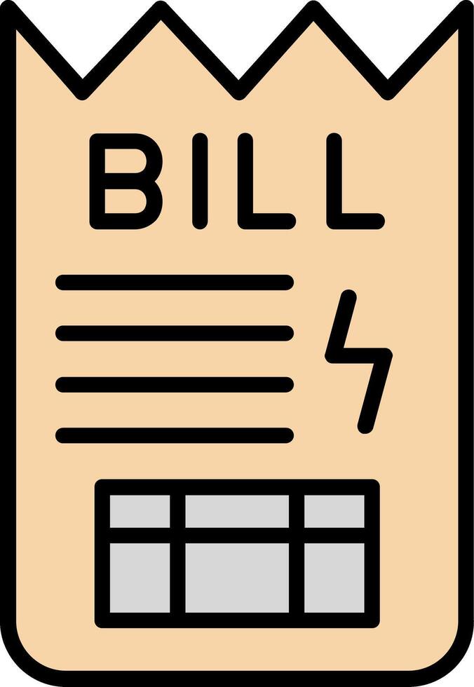 Bill Vector Icon